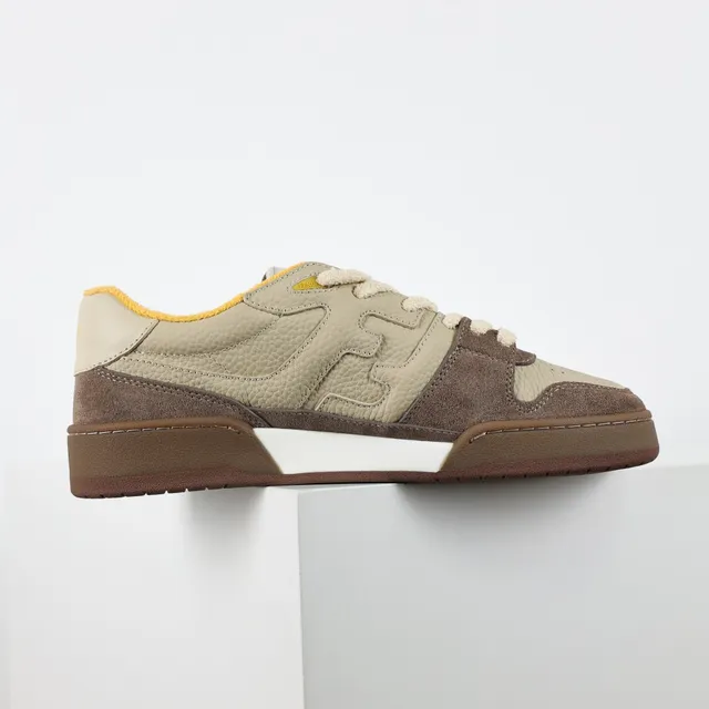 Fendi Beige Brown Layered And Suede/leather Upper Embossed FF Motif Lifestyle Sneakers 7