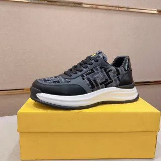 Fendi 黑白 FF 花押字 提花 厚底 中底 生活方式 运动鞋