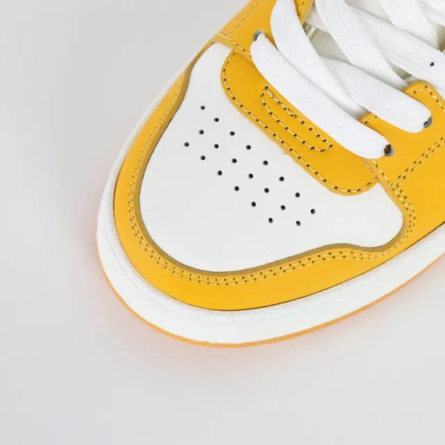 Fendi FF Court Yellow and White Lifestyle Sneakers 5