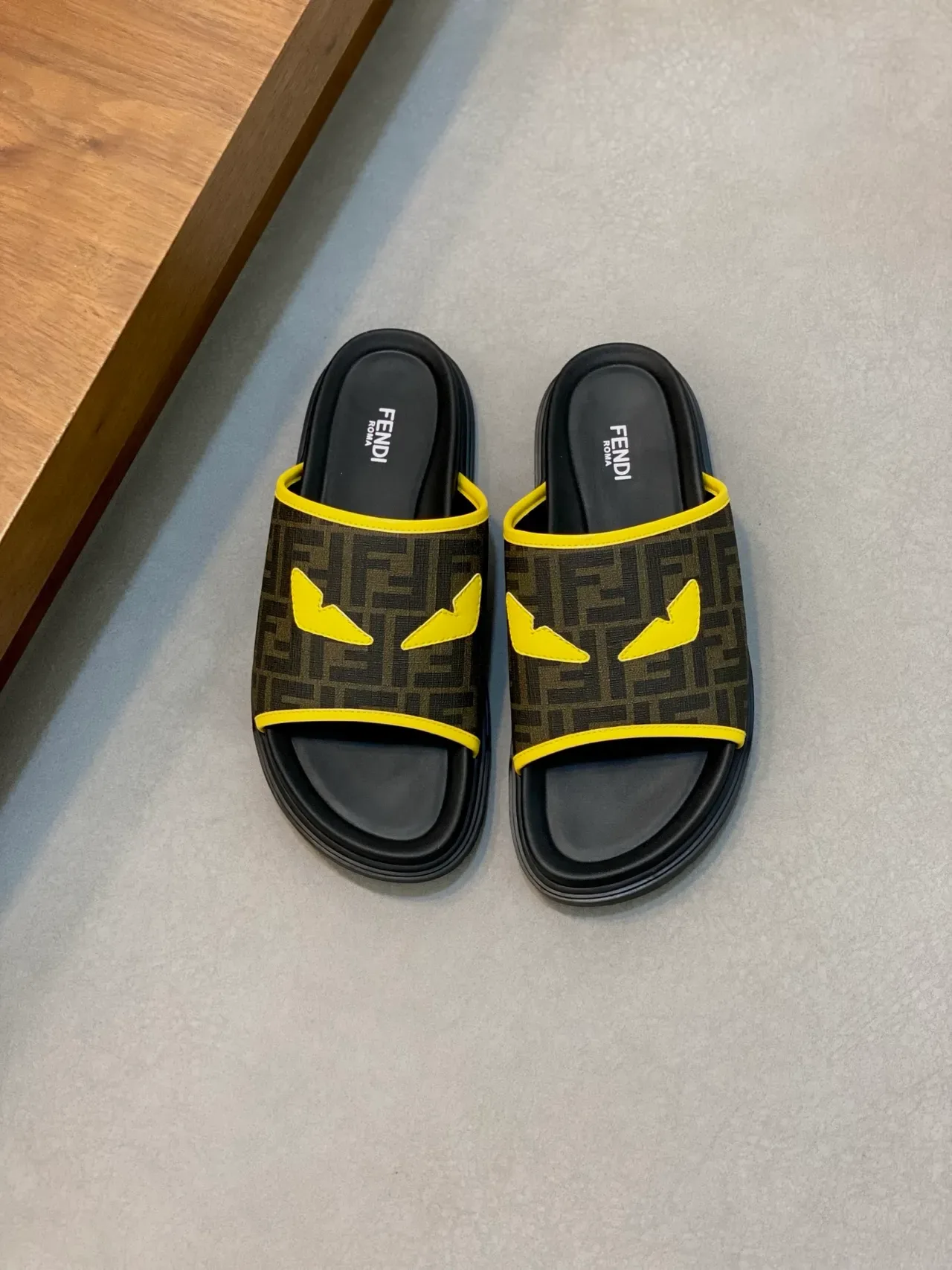 Fendi FF Monogram Slide Slippers 18