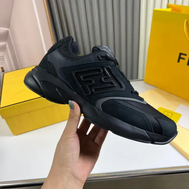 Fendi Runner Black Chunky Sneakers 4