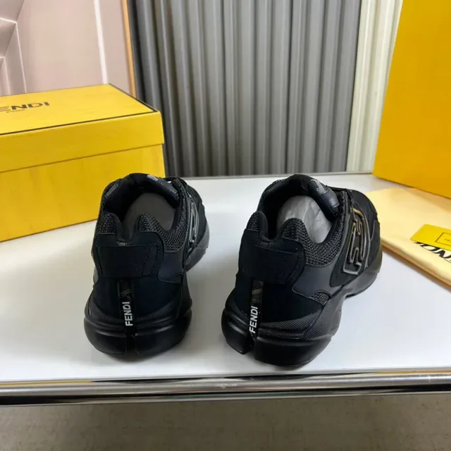 Fendi Runner Black Chunky Sneakers 5