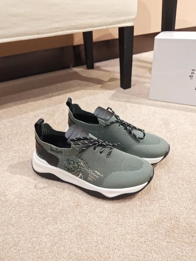 Becksondergaard Sneakers Army Green White Upper en maille sculpté midsole deux tons 4