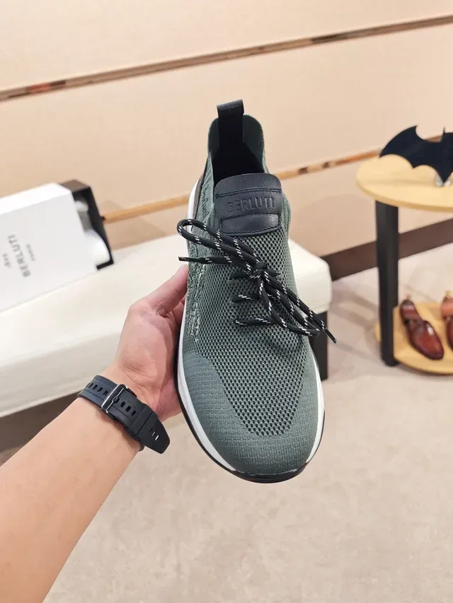 Becksondergaard Sneakers Army Green White Upper en maille sculpté midsole deux tons 5