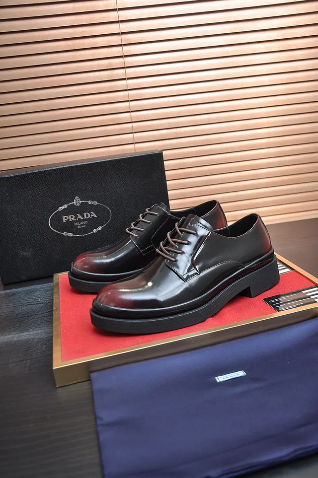 Black Brown Glossy Patent Leather Upper Cap Toe Construction Oxford Shoes 4