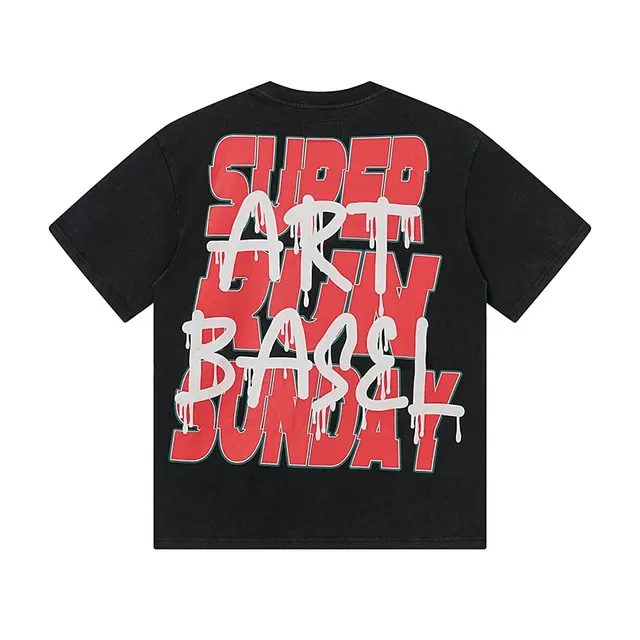Black Graphic-Print Racing Car Motif Oversized T-Shirt 3