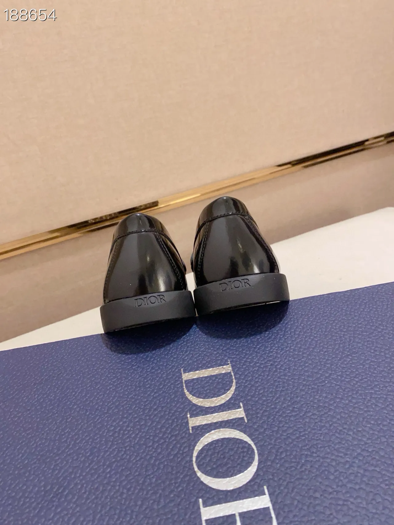 Black Gray Patent Leather Monogrammed Vamp Loafer 2