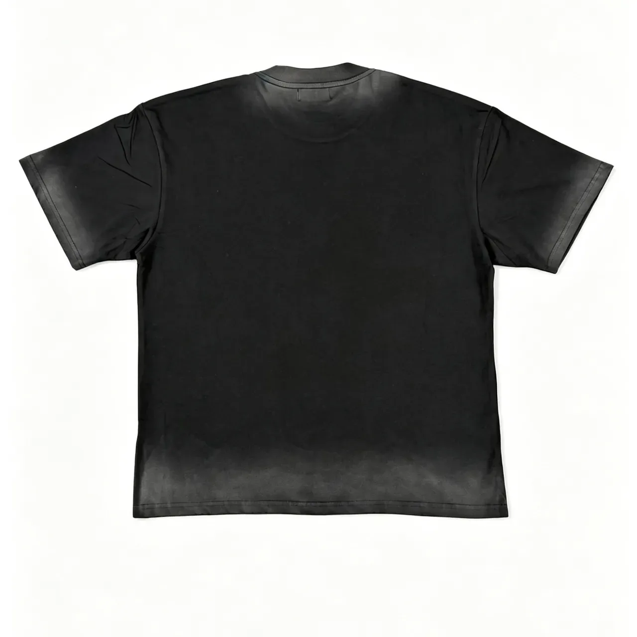 Black Speckled Graphic Print Oversized T-Shirt 6