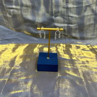 ক্রিস্টাল ডিটেল আর্ক ড্যাঙ্গলিং ইয়াররিংস