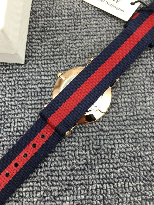 Daniel Wellington White Navy Minimalist Crystal-Marked Dial Quartz Watch 4