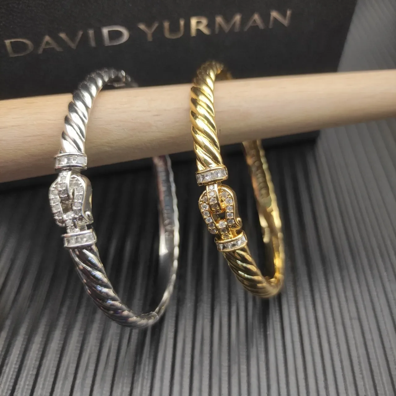 David Yurman Cable Classics Twisted Cable Diamond Clasp Bracelet 3