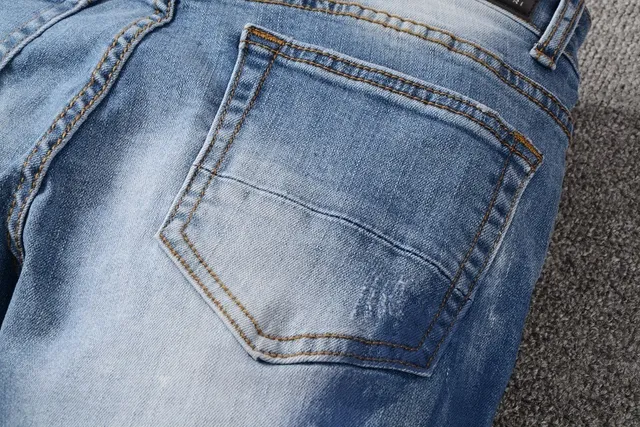 Jeans Desgastados con Salpicaduras de Pintura, Slim-Fit y Rotos 4
