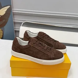 DOUCAL'S Zapatillas Lifestyle de Ante Marrón Low-Top