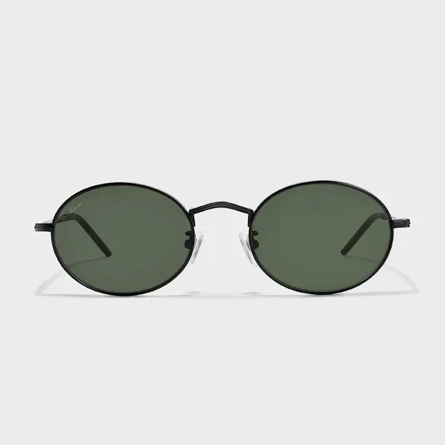Fake me B33T Oval Thin Metal Frame Sunglasses 2