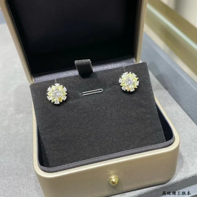 Floral Cluster Multi-Stone Stud Earrings 7