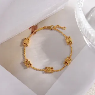 金链五装饰链接手链