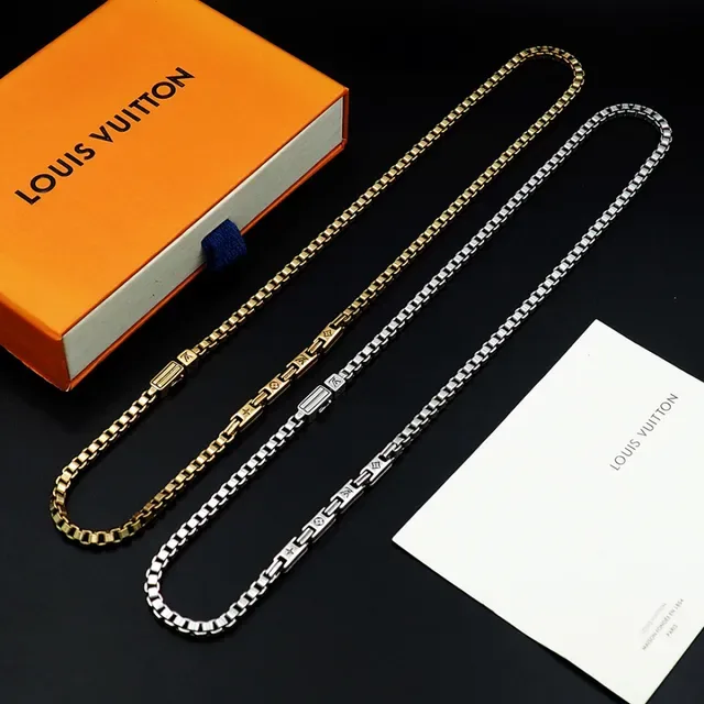 Gold-Tone Box Link Chain Necklace 5