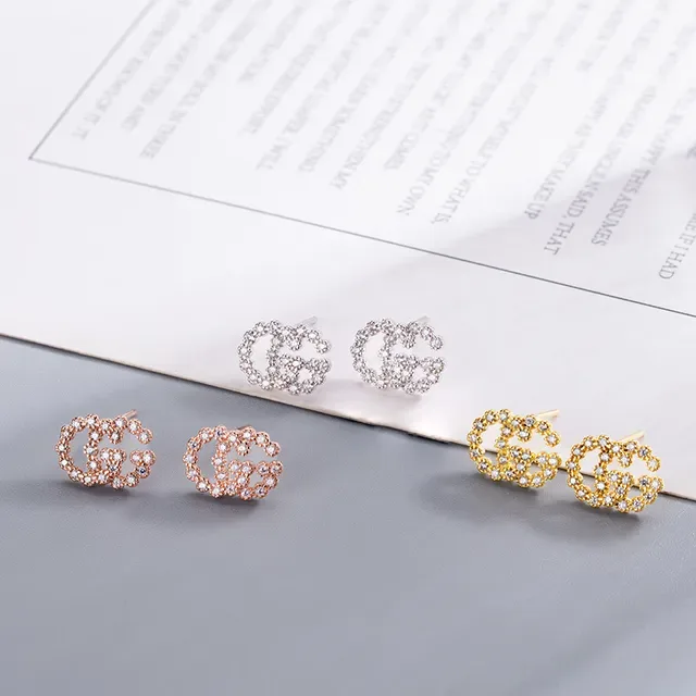 Gold-Tone Pavé Circular Stud Earrings 6