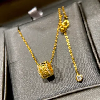 সোনার সাদা চেইন Pavé-Set স্বচ্ছ পাথর হার