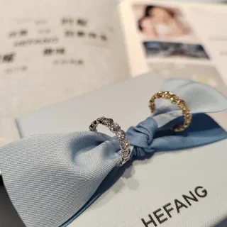 HEFANG 蓝金 Pavé-Set 多石戒指