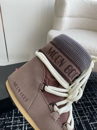 Moon Boot Bottes de Neige Classiques Lacées à la Corde Marron 6