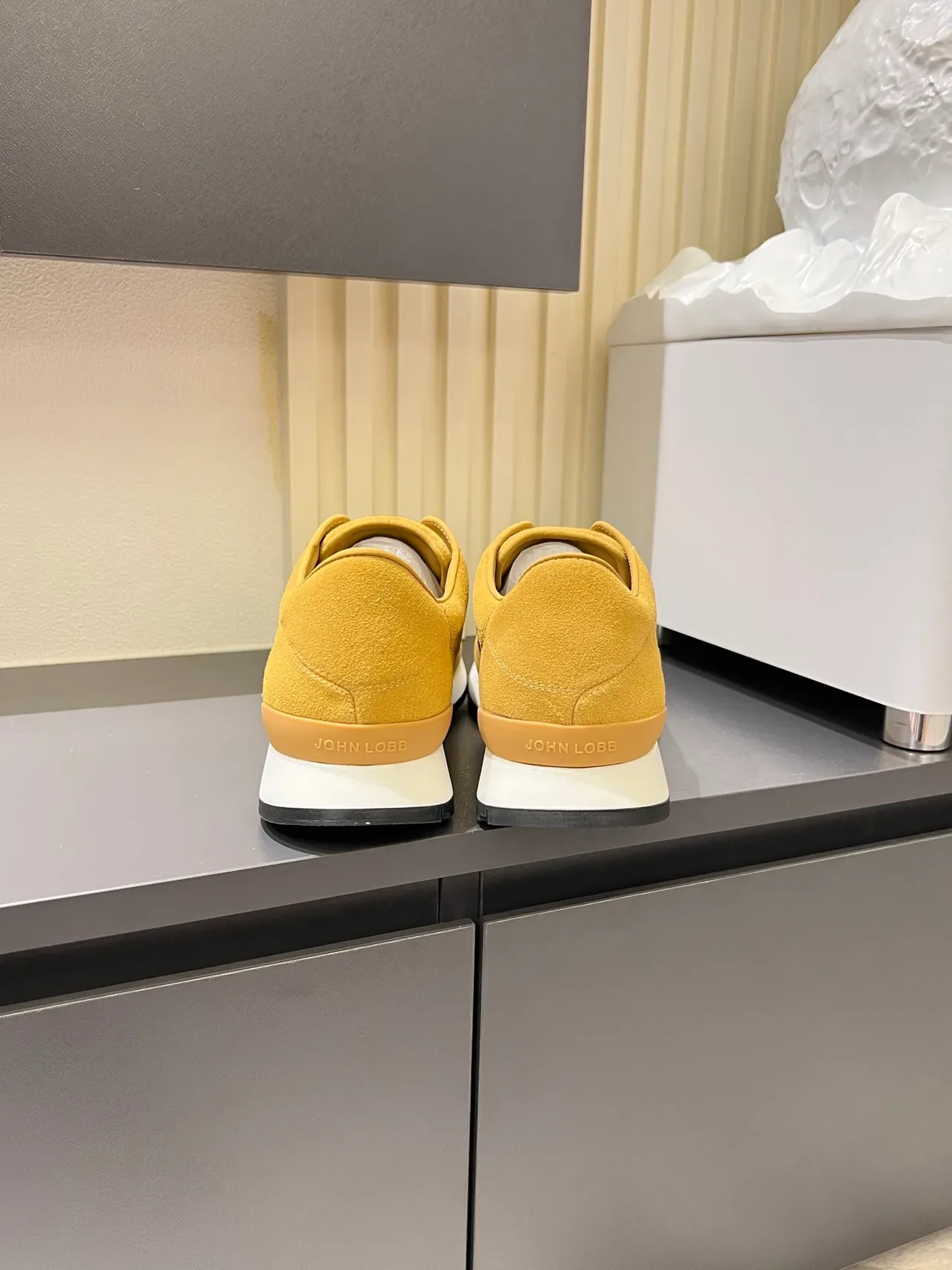 Mustard Yellow Suede Slip-On Lifestyle Sneakers 2