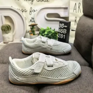 Off-White شبكي Velcro حزام حذاء رياضي للتدريب