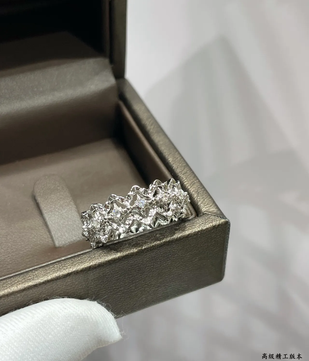 Ornate Multi-Stone Pavé Filigree Ring 8