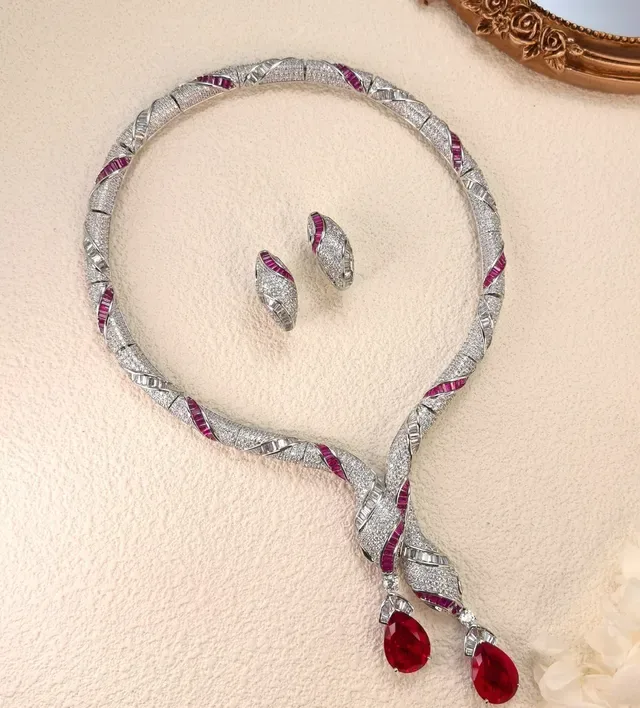 Pavé-Set Multi-Gem Tapered Hoop Earrings 7