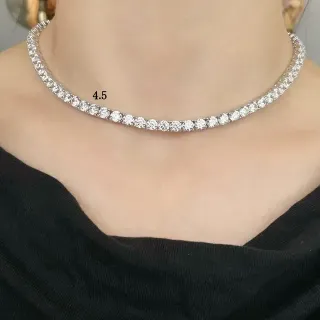 Collier Choker pavé à une rangée
