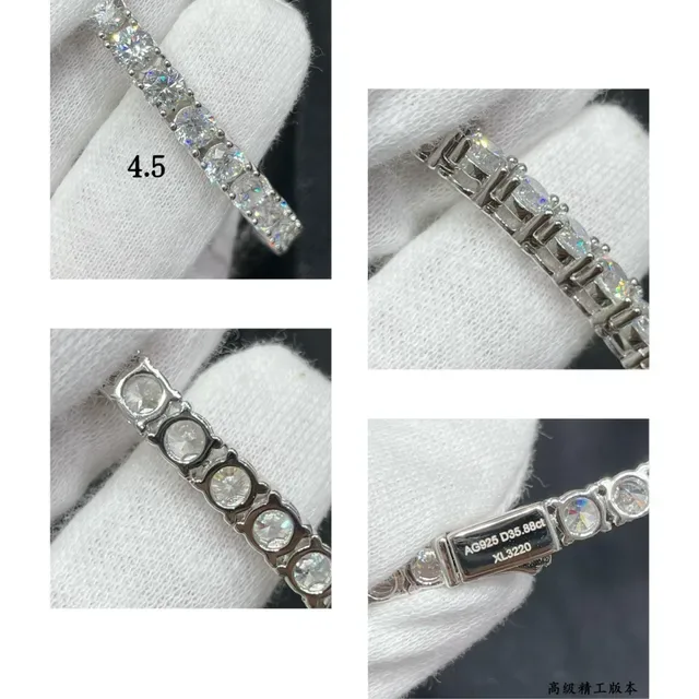 Pave-Set Single-Row Choker Necklace 4