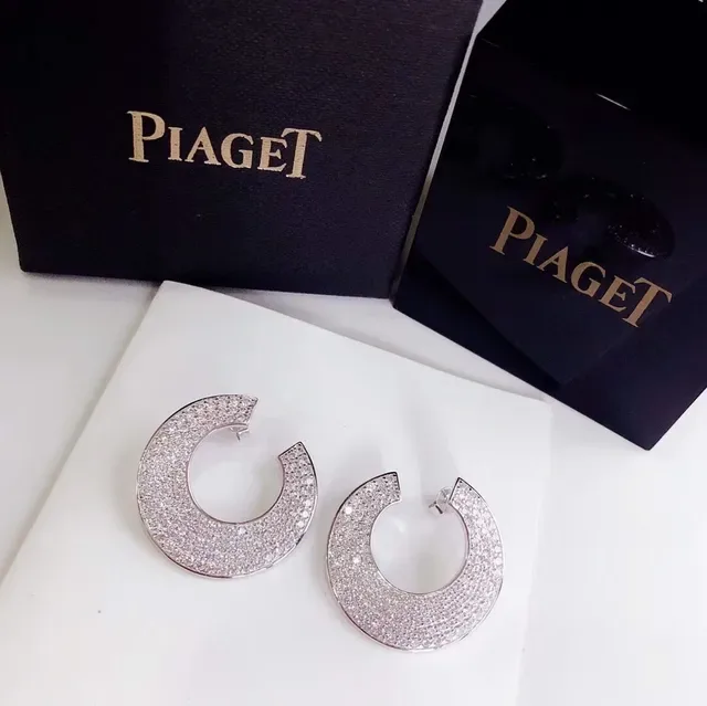Piaget أقراط بافيه-سيت مفتوحة الحلقة 4