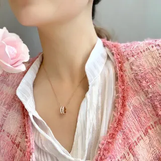 গোলাপি সোনার চেইন মিনিমালিস্ট নেকলেস