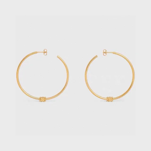 Aros de plata y oro de metal pulido 7