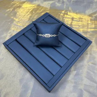 سوار فضي بحري أسلوب الروابط مرصع