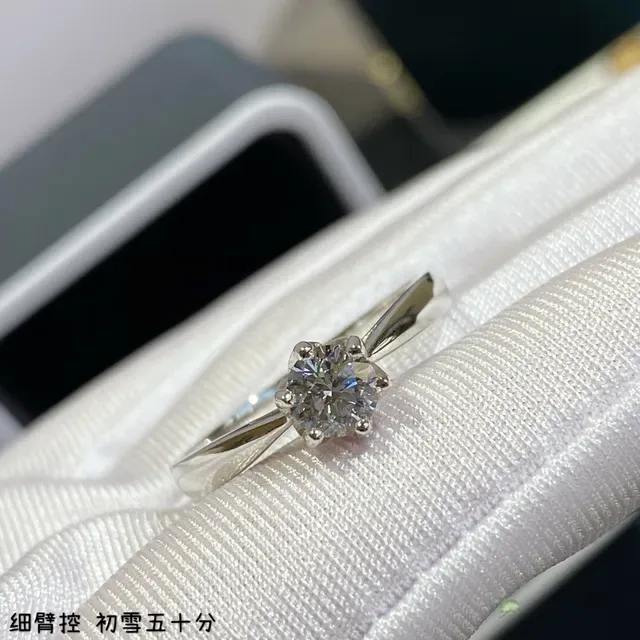 Solitaire Prong-Set Round Diamond Ring 4