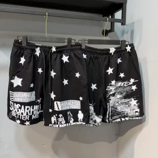 سوغار هيل نيويورك شورتات سترينج مطبوعة بنجوم جرافيكية