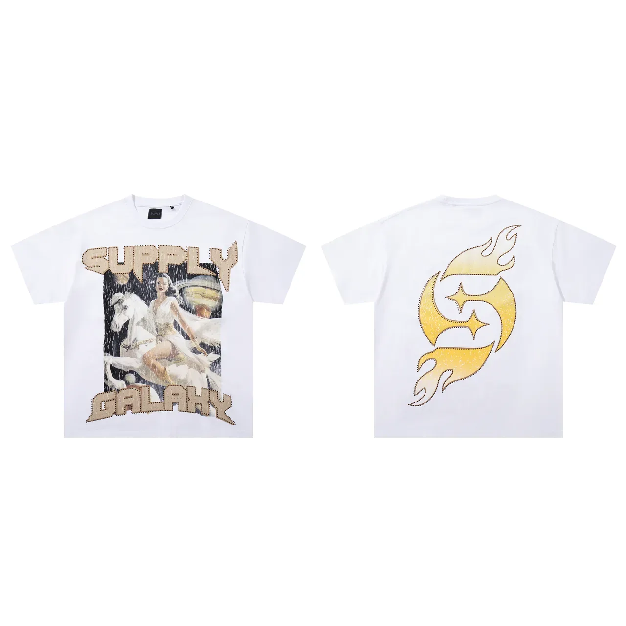 SUPPLY Galaxy Graphic Print Oversized T-Shirt 2