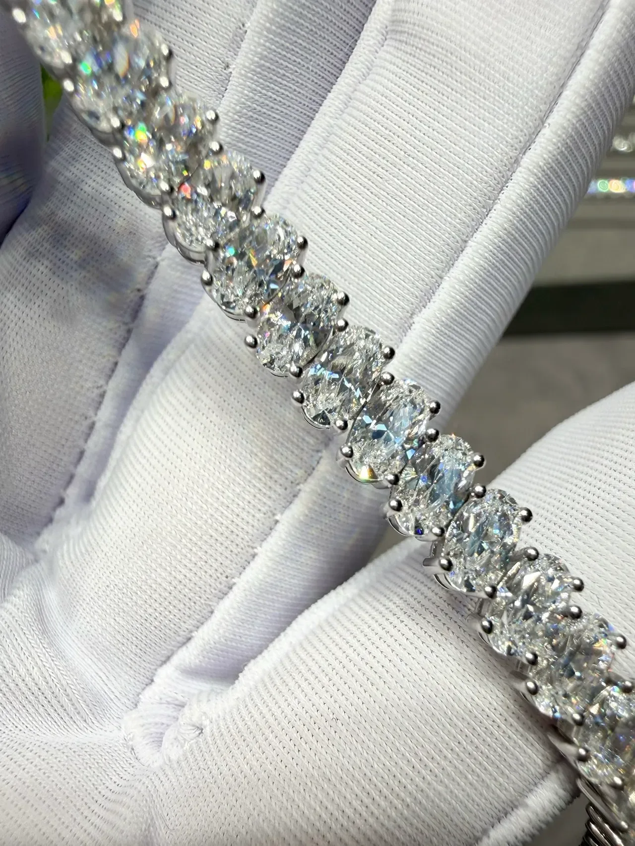 Tennis-Style Multi-Stone Channel-Set Bracelet 4