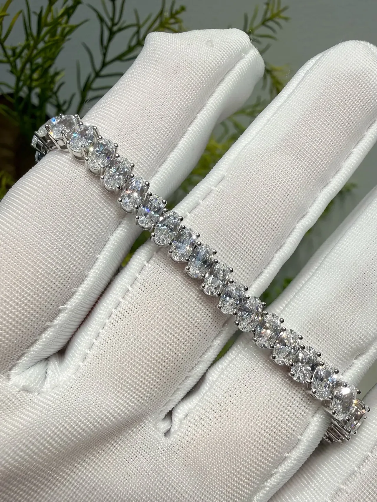 Tennis-Style Multi-Stone Channel-Set Bracelet 6