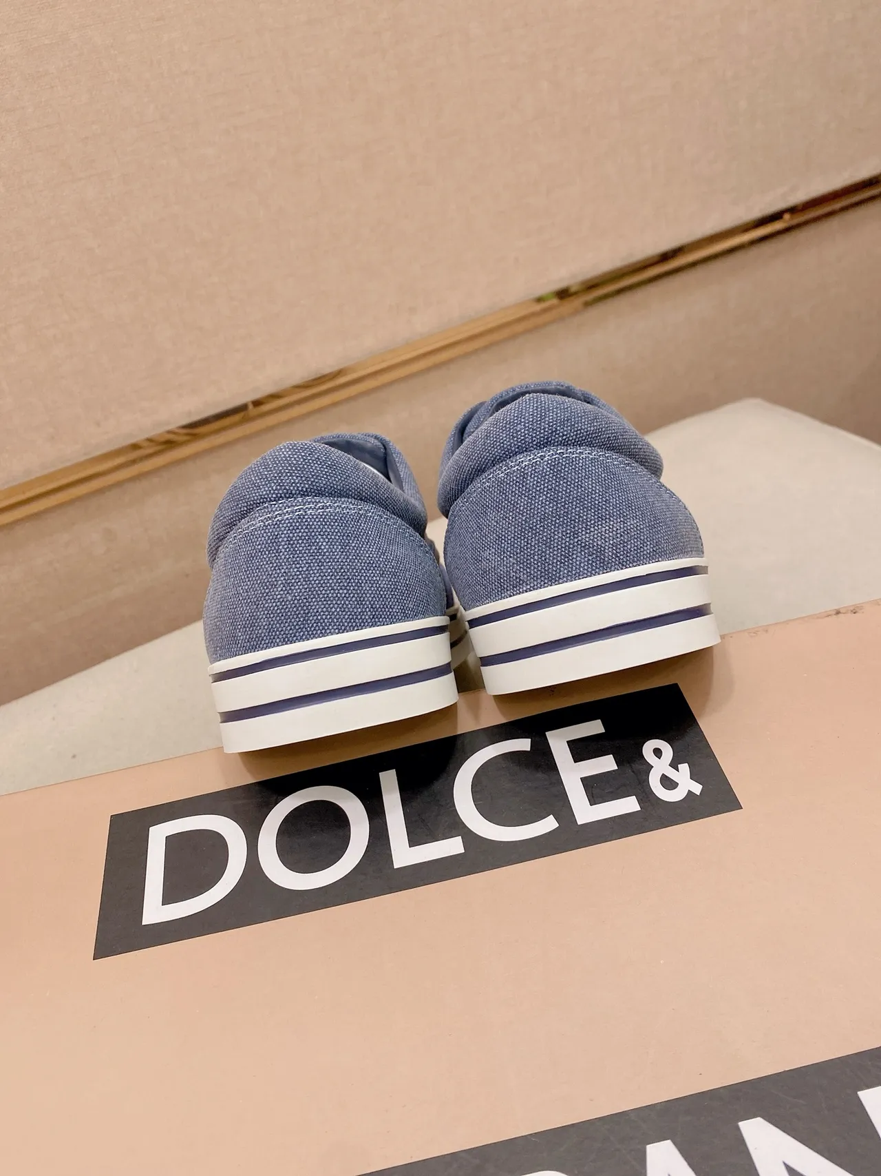 Two-Tone Blue Denim Canvas Sneaker 3