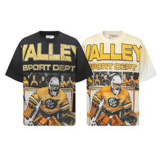 Valley Sport Dept 做旧冰球守门员图案T恤