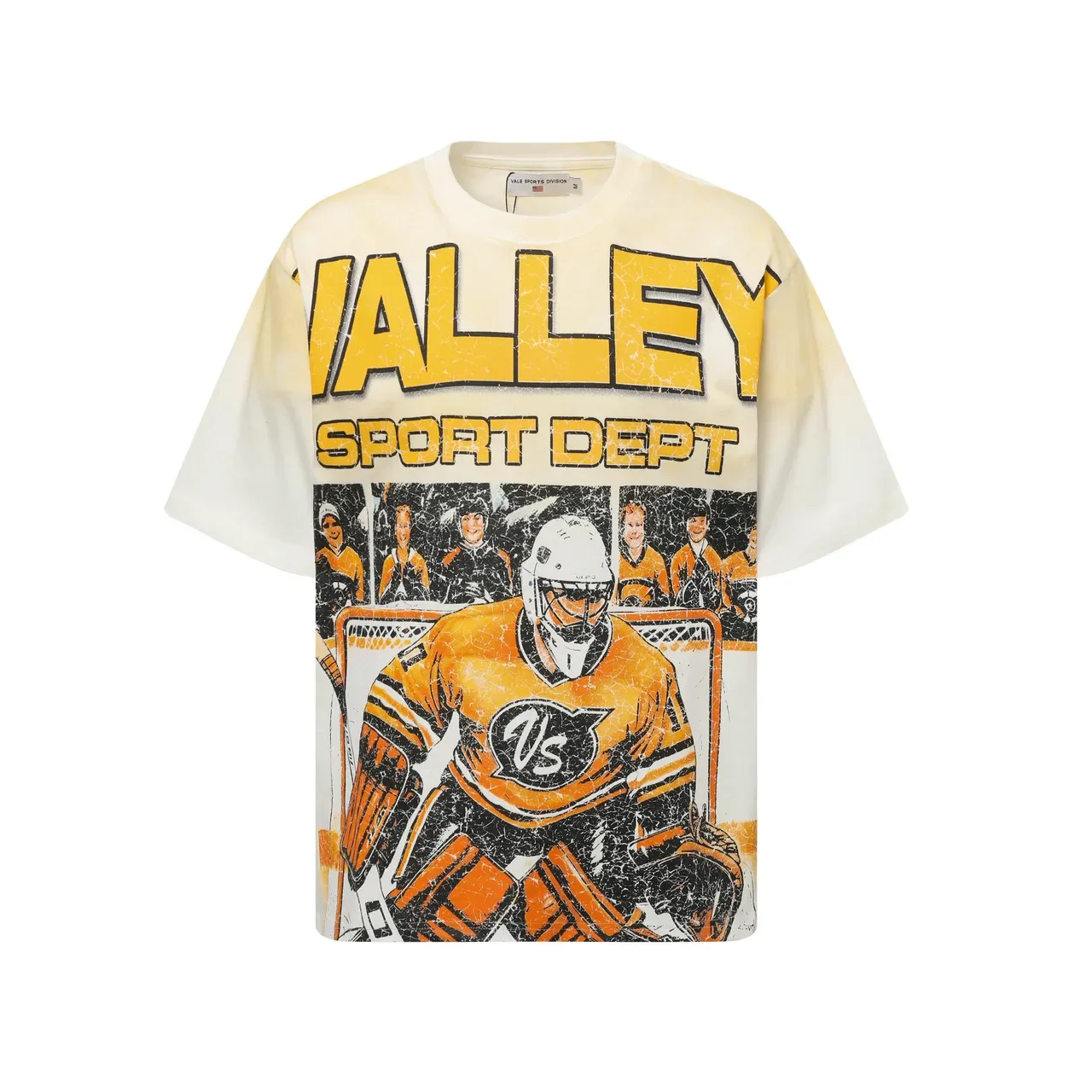 Valley Sport Dept ডিস্ট্রেসড হকি গোলকিপার গ্রাফিক টি-শার্ট 3
