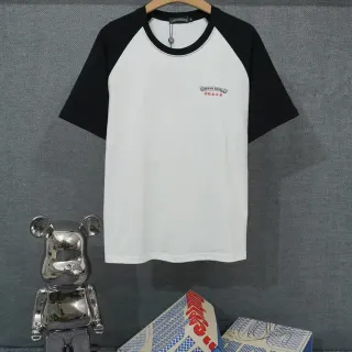 Camiseta manga raglán contraste blanco y negro