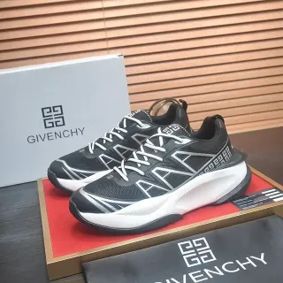 Givenchy Spectre Black and White Geometric Overlay Lifestyle Sneakers