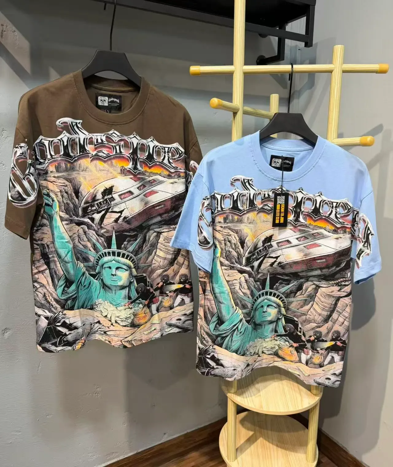 Godspeed Graphic Print Oversized T-Shirt 2