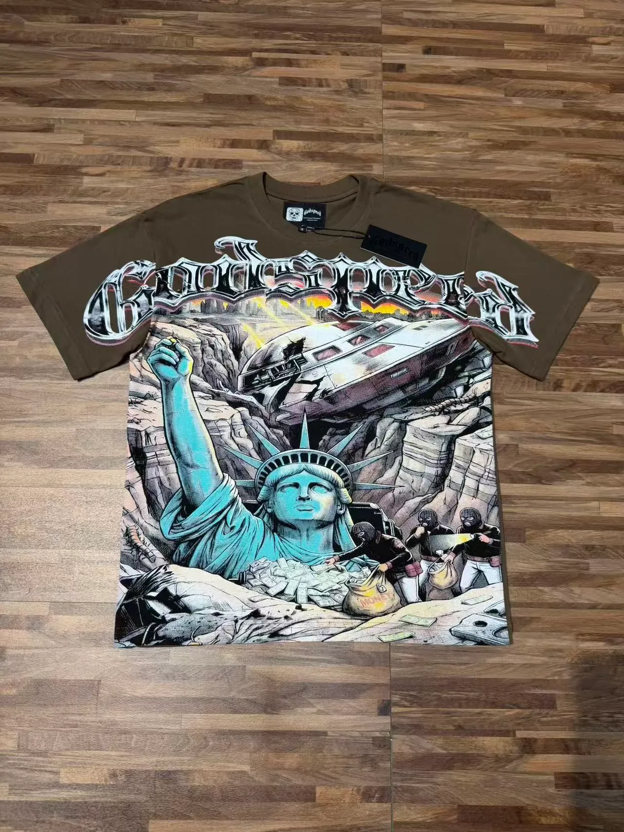 Godspeed Graphic Print Oversized T-Shirt 3