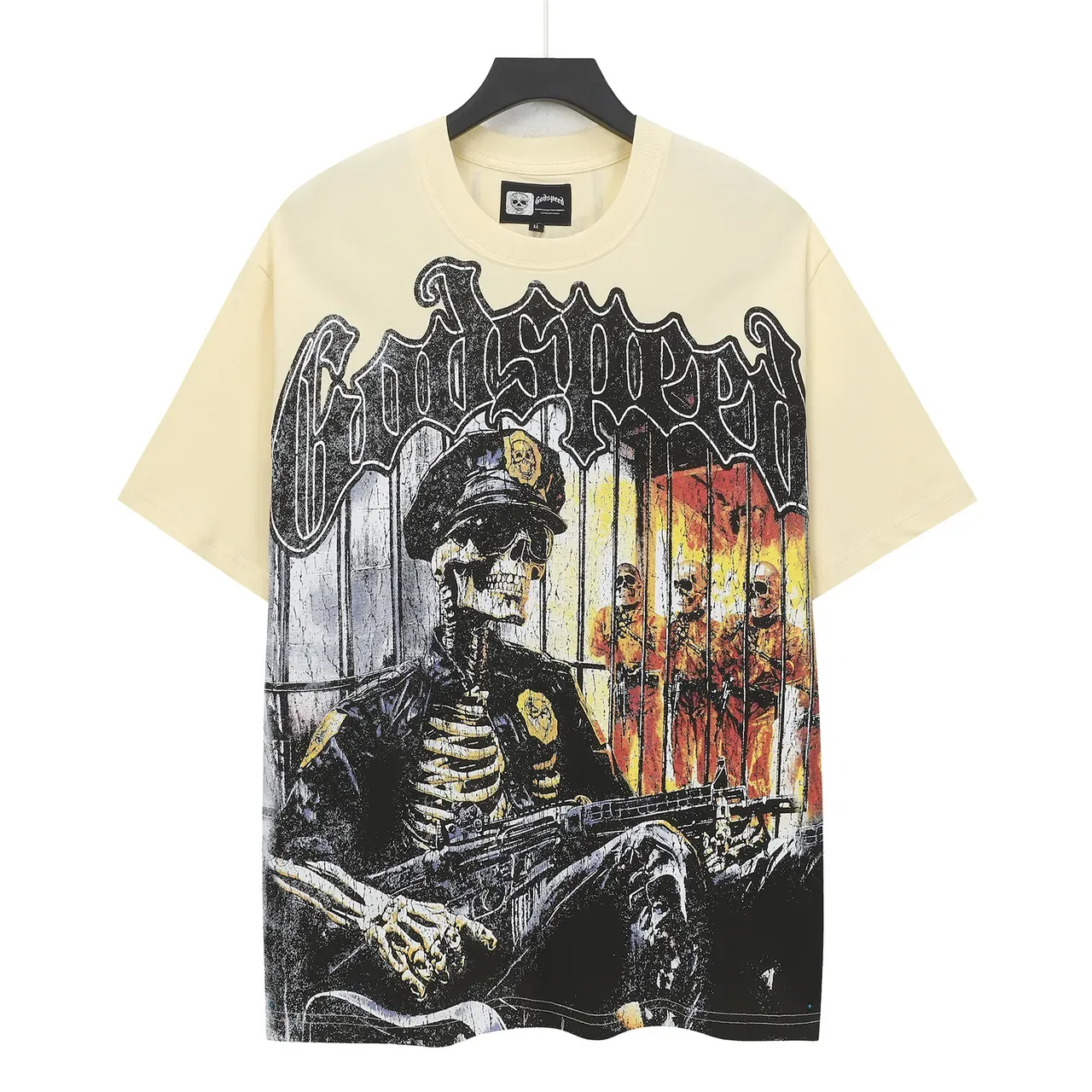 Godspeed Prison Gang Graphic Oversized T-Shirt 2