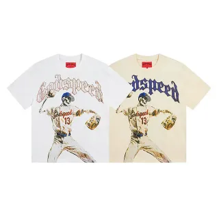 T-shirt graphique Godspeed joueur de baseball squelette