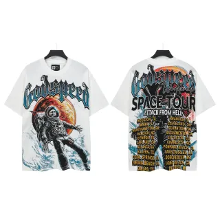 Godspeed Space Tour Astronaut Graphic Oversized T-Shirt